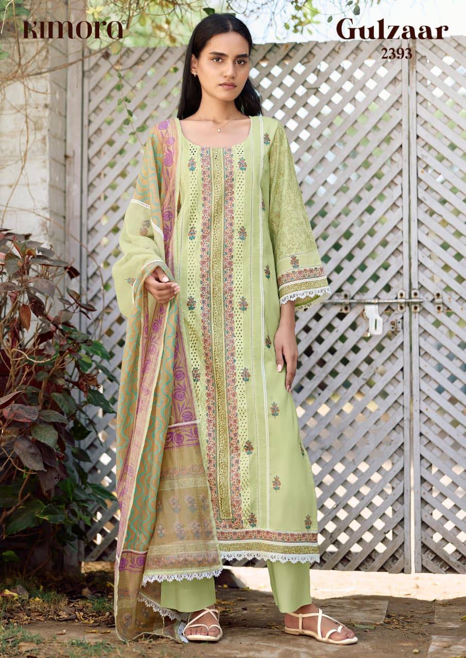 Gulzaar BY Kimora Fashion 2391 To 2394 Series Beautiful Fancy Stylish Colourful casual wear pure cotton lawn Dresses At Wholesale Price